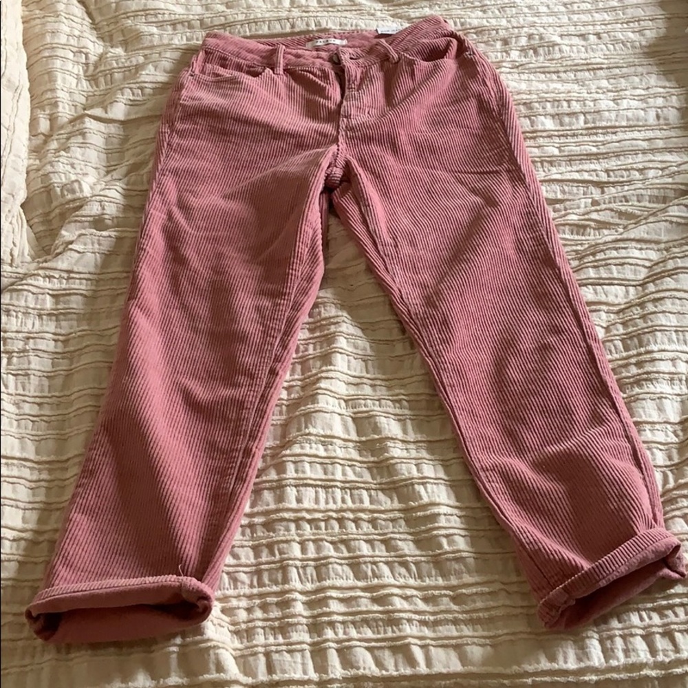 Mom jean cord pants